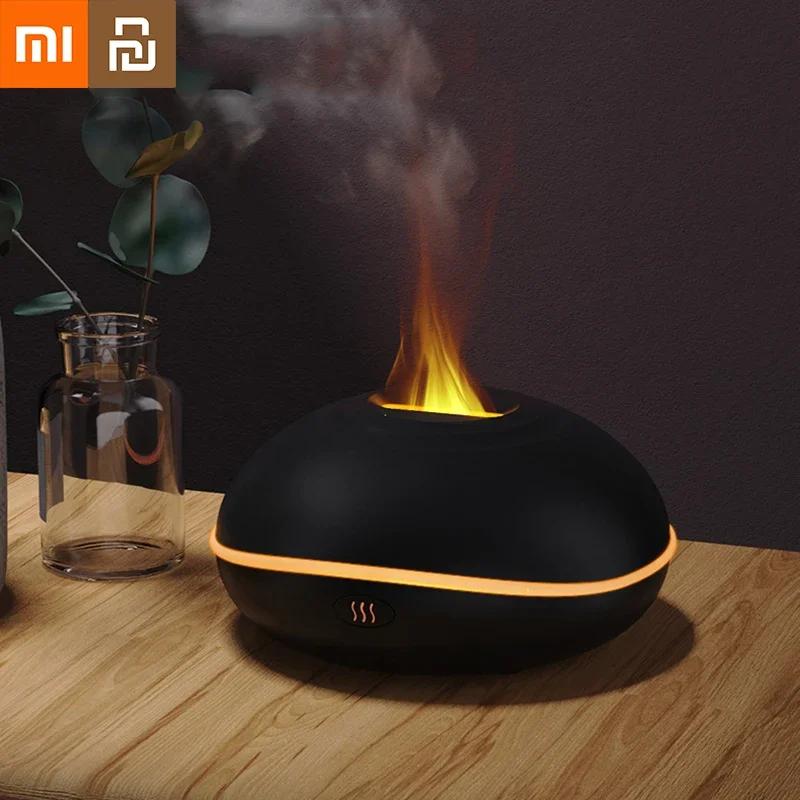 Xiaomi Youpin Aroma Diffuser 7 Color Flame Humidifier Led Ultrasonic Mist Maker Fogger Aroma Fragrance Diffuser Mute Home Office