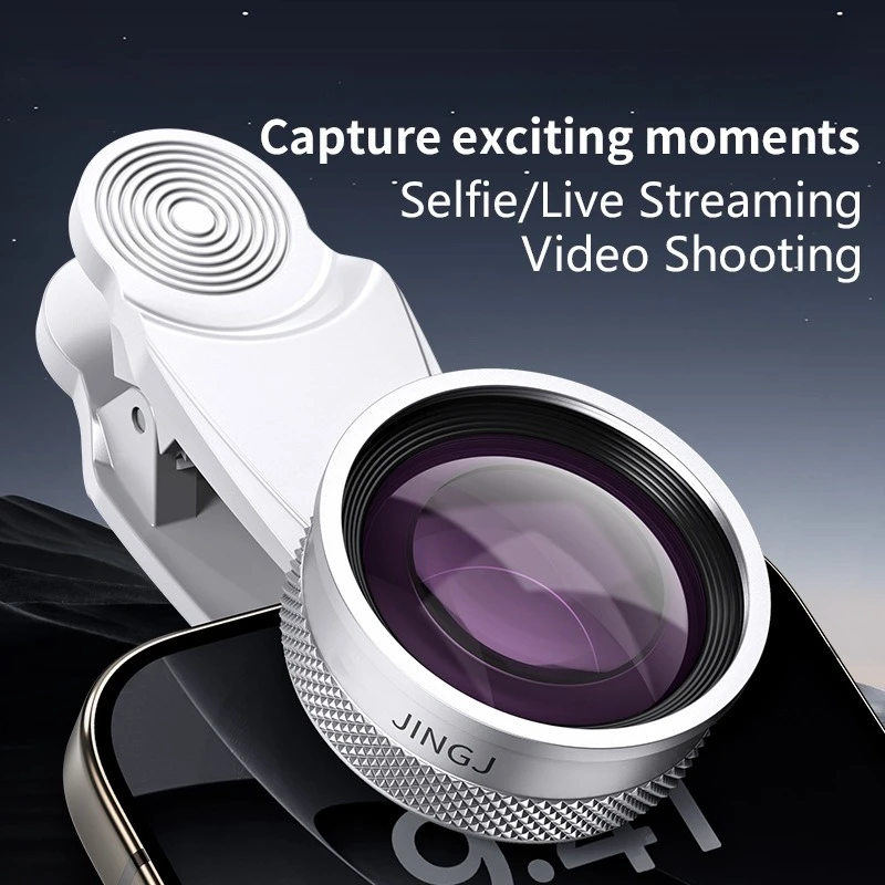 Объектив для мобильного телефона 5K6K9K18K широкоугольный макрообъектив «два в одном» без искажений 4K для камеры прямой трансляции