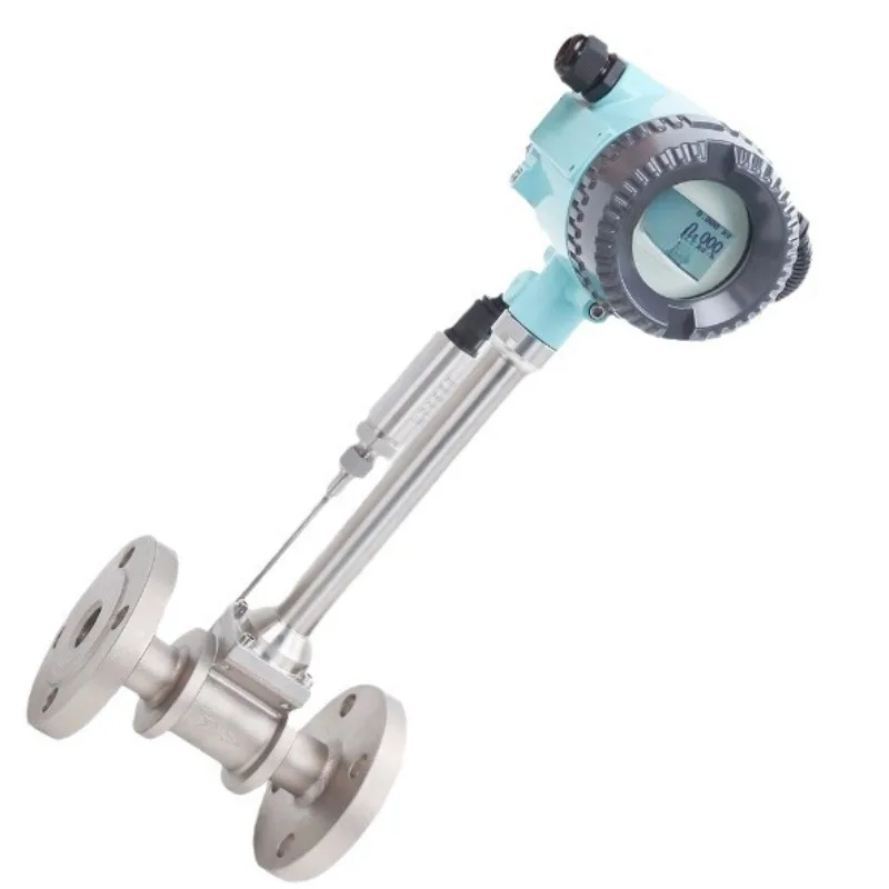 Vortex flowmeter, temperature resistance up to 350 ° C integrated temperature and pressure compensation, steam measurement