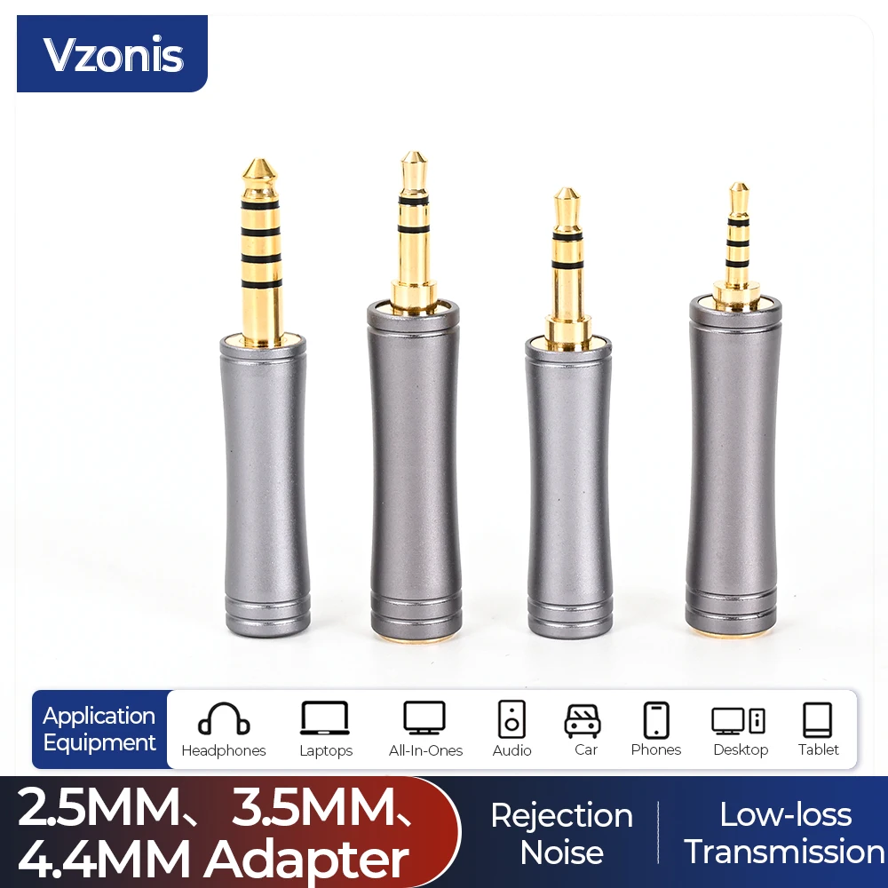 

4.4 to 3.5 2.5 HIFI Earphone Adapter Plug 4.4mm Female to 3.5mm 2.5mm Male Balanced Wire Connector Audio Jack Plug Accessories