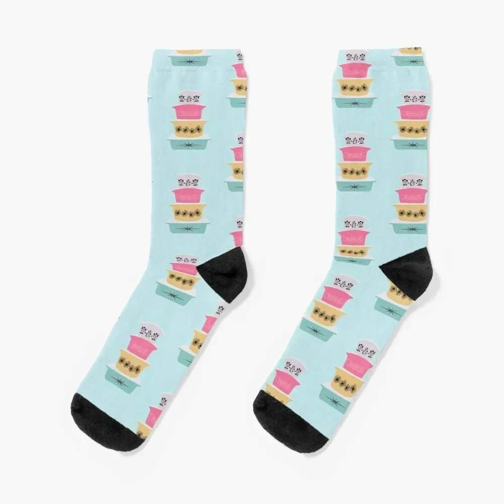 Pyrex Pretties 2 Socks floral cartoon Girl'S Socks Men's