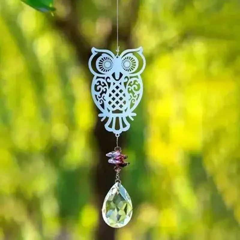 

1Pc Crystal Suncatcher AnimalHummingbird PrismBall PendantforHomeWindowWallOutdoor GardenLight GatheringDecorationParty Supplies