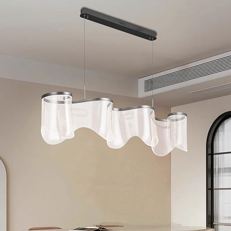 ديكور المنزل الحديث LED حلقة الثريا تستخدم لطاولة الطعام المطبخ مطعم غرفة المعيشة قلادة مصباح إضاءة داخلية