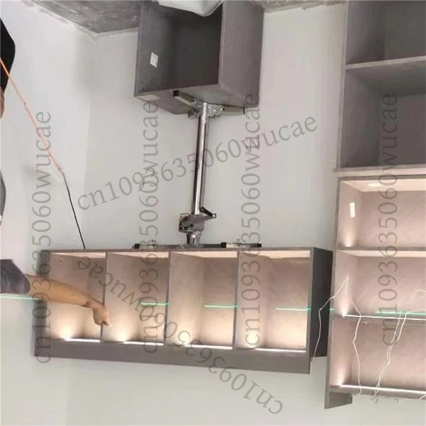 Multifunctional Wall Cabinet Mounting Bracket Stainless Steel 100KG Load-bearing Portable Lifting Platform 1.2m/1.5m/1.8m/2.1m