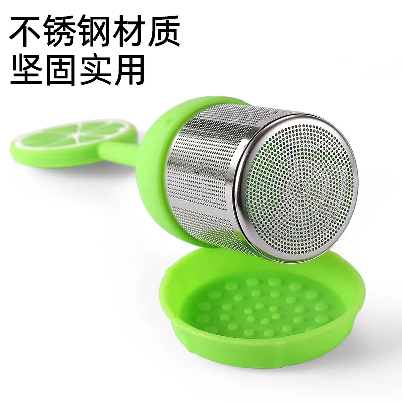 10PCS---304 stainless steel silicone tea strainer, cute flamingo tea filter ball