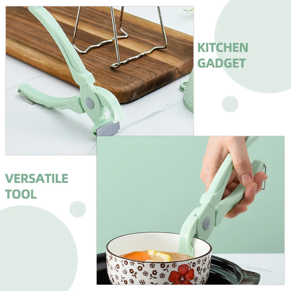 

1pc Anti-Scalding Bowl Clip Multi-Function Hot Plate Gripper Kitchen Space-Saving Sturdy Plastic Insulation Dishes Clamp Pot