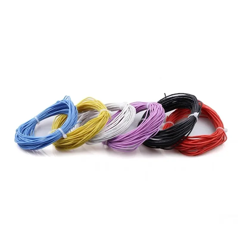 Cavo resistente al calore 1/2/5M 10 12 13 14 15 16 18 20 22 24 26 28 30 AWG Filo di silicone ultra morbido Rame flessibile ad alta temperatura