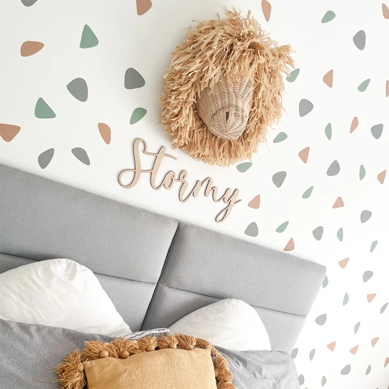 Triangles Baby Girl Room Wall Sticker For Kids Room Baby Boy Room Decor Kids Bedroom Home Decor Childrens Bedroom Wall Decor