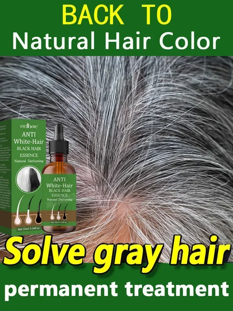 

16Black Hair Liquid Removes Grey Hair in Old Age Natural Anti-white Ahair Effective for Natural Ahair Color and Restore Black