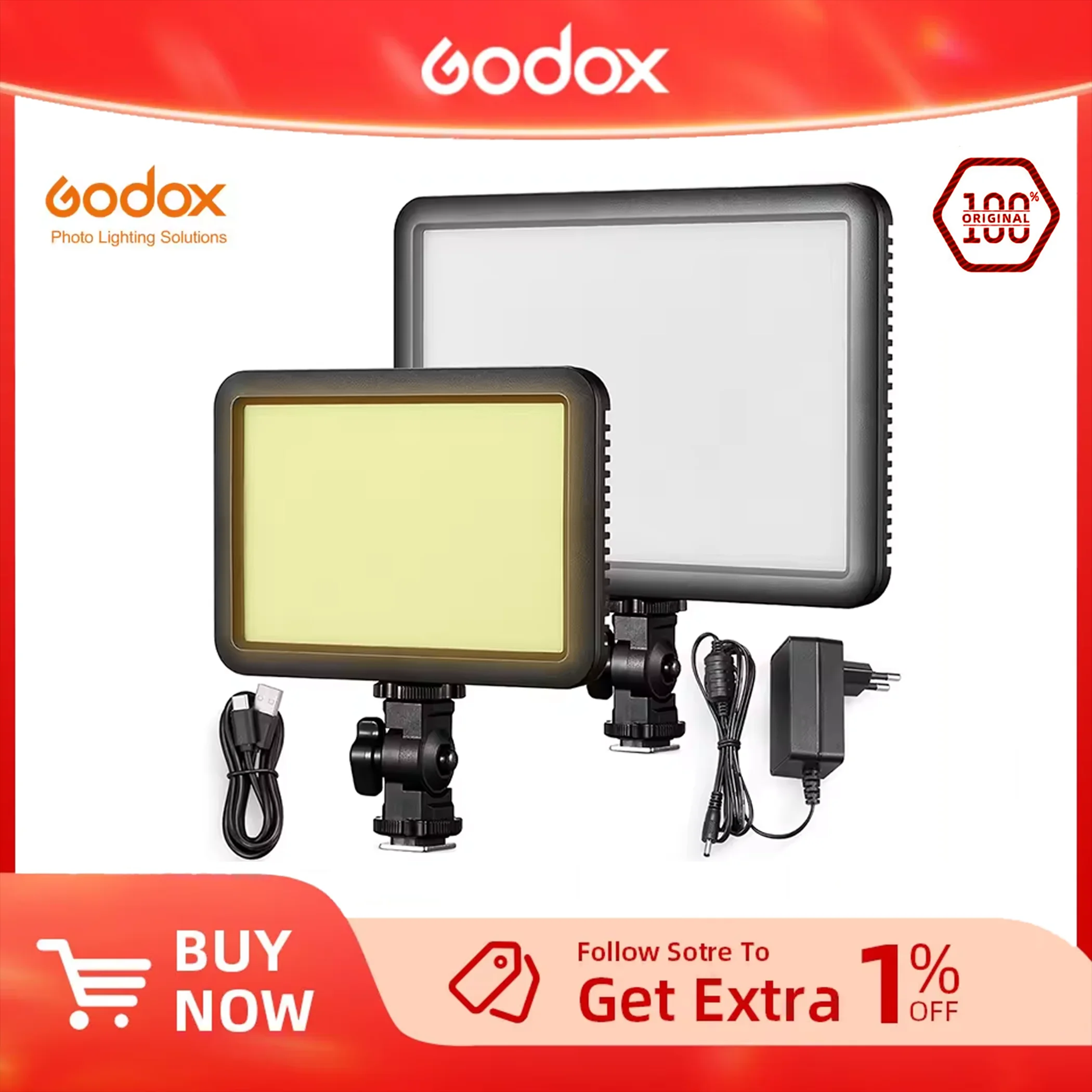 Godox LDP8D/Bi LDP18D/Bi LED لوحات إضاءة الفيديو 5600K / 2800K-6500K للكاميرا ملء الضوء إضاءة داخلية/خارجية التصوير الفوتوغرافي #2