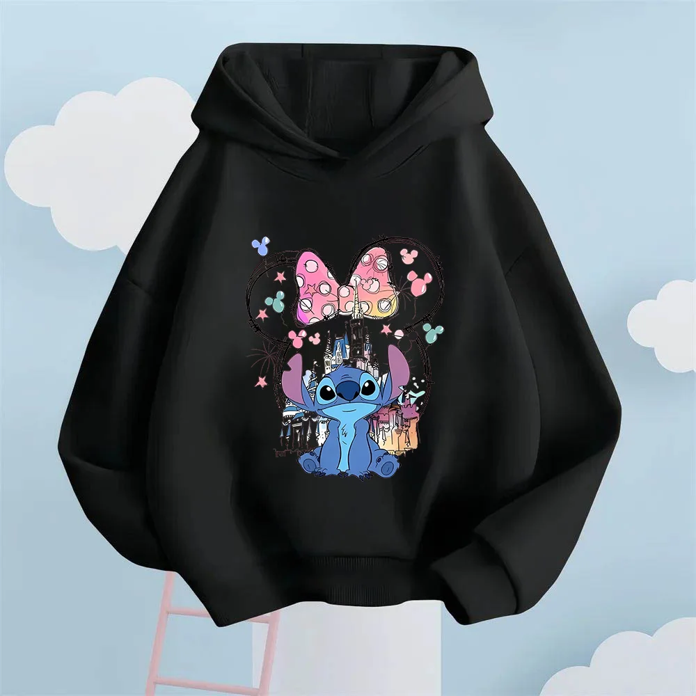 

Disney children's multi-element Stitch sweatshirt print boys and girls cute versatile fashion autumn and winter Christmas tops