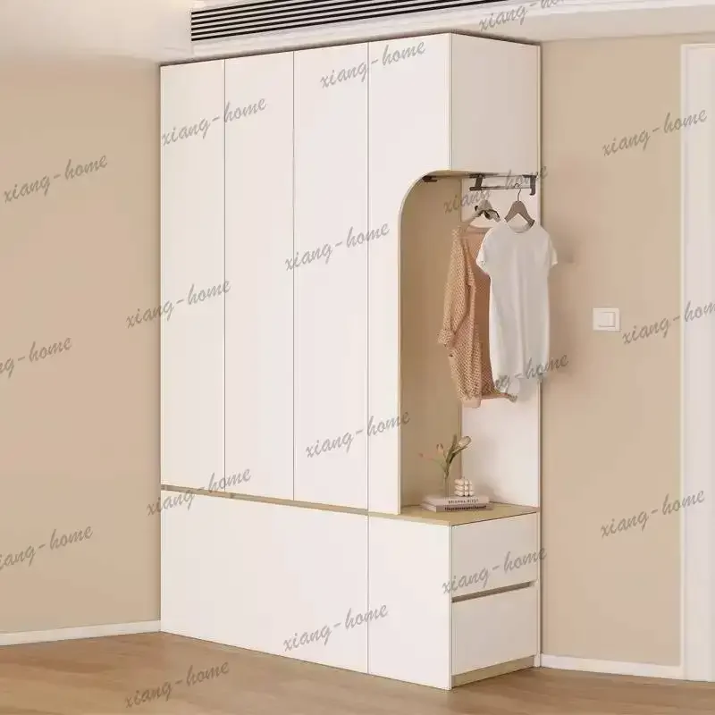 LJY Drawers Luxury Wardrobes Wood Orgnizer Modular Clothing Closet Bedroom Wardrobes Dressing Wooden Guarda Roupas Home Interior