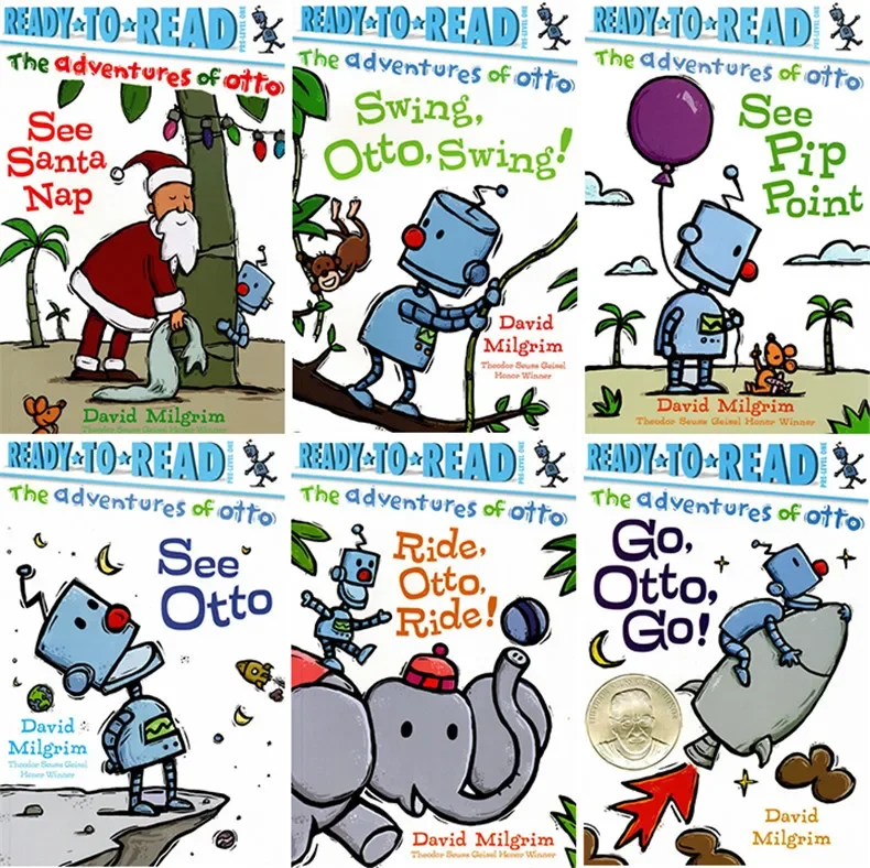 6books/set The Adventures of Otto Ready to Read,Children's books aged 3 4 5 6, English picture books, 9781481499842