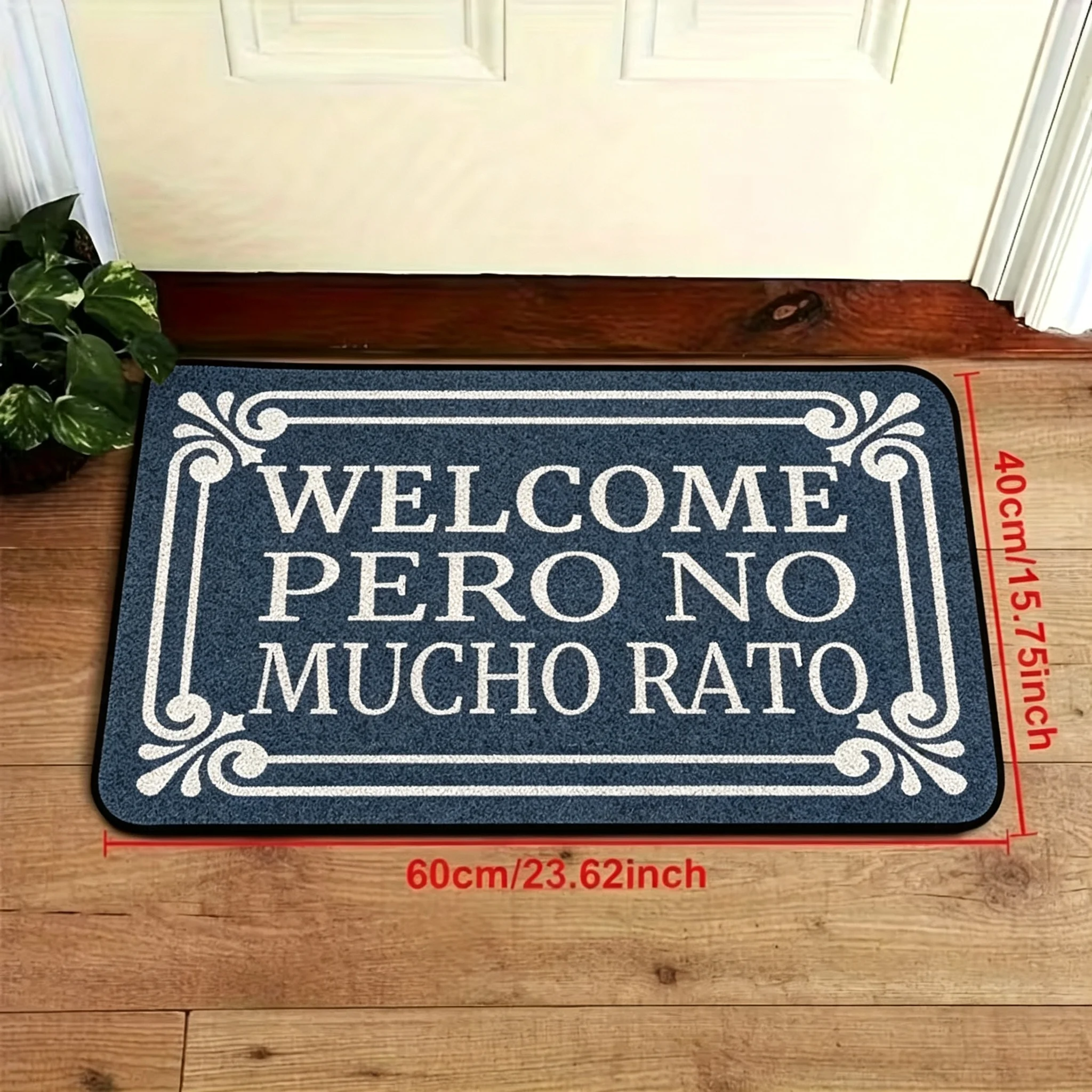 Coffee Color Flower Pattern Easy Doormat, And Home Entrance Carpet, Interior Decoration, Easy Atmosphere