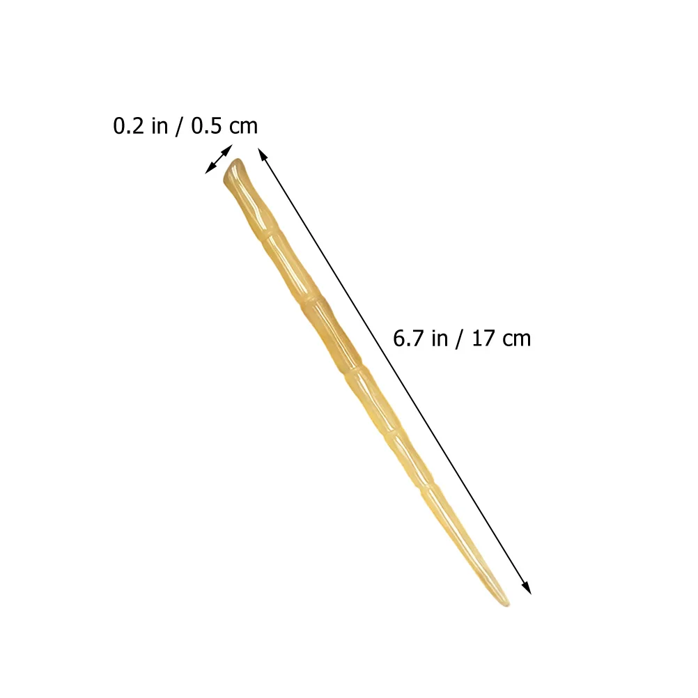 

Horn Hairpin Women Accessories Long Hair Sticks Bamboo Chopsticks Styling Tools Bun Hairstyles Delicate Design Lightweight