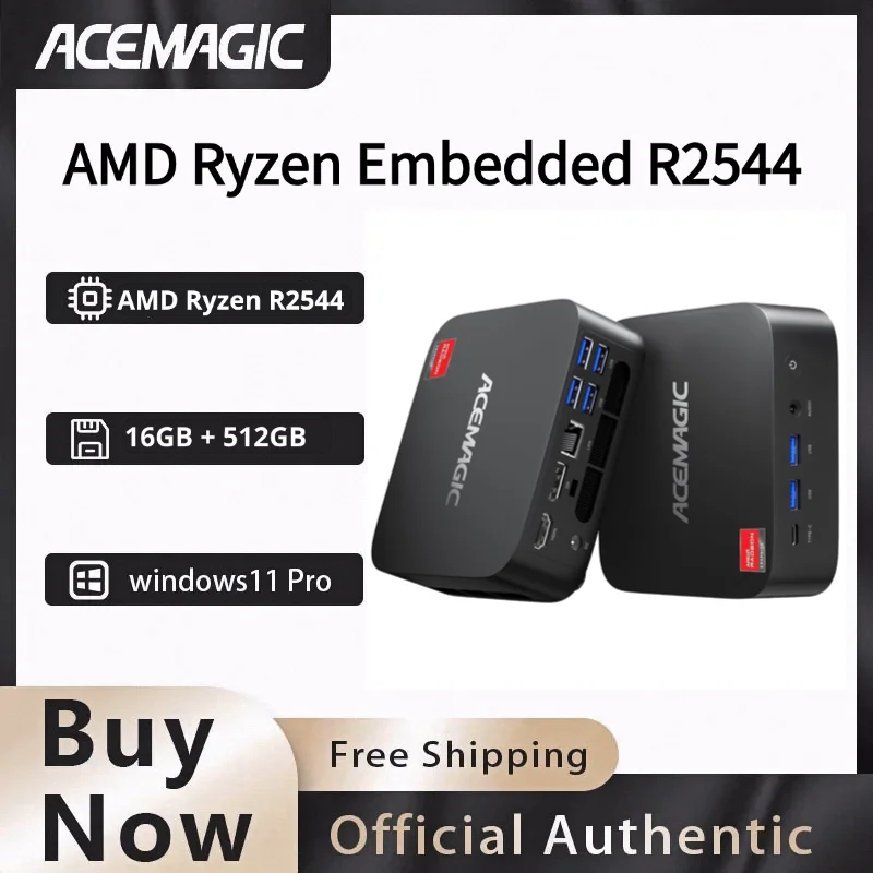 Mini PC ACEMAGIC Ryzen 5 16GB 512GB SSD