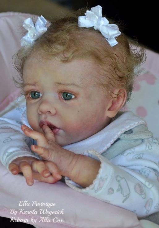 NPK 20'' Unfinished Unpainted Doll Parts Reborn Ella Doll Kit Limited  Edition Lifelike Soft Touch