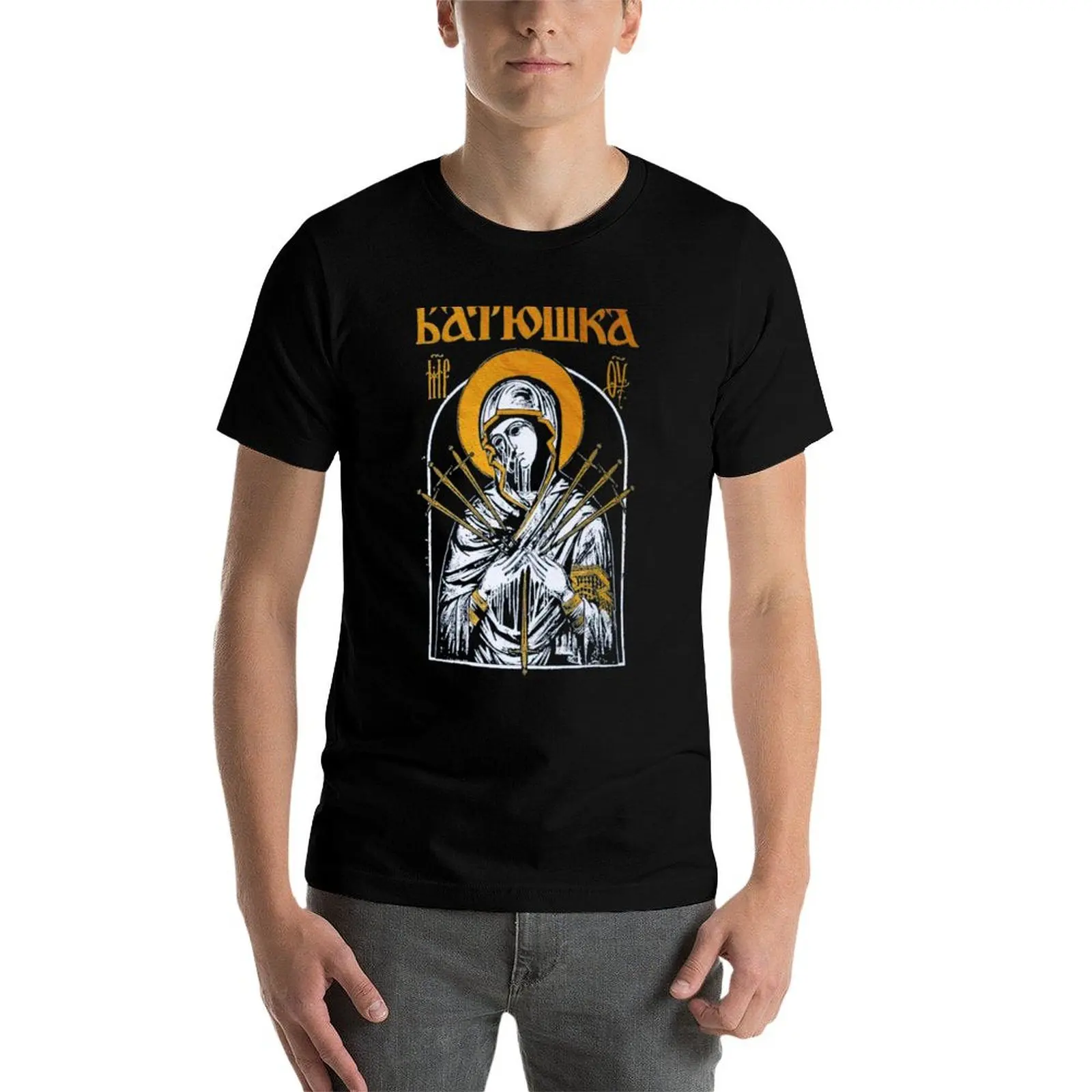 

Batushka Mary & Daggers T-Shirt men t shirt cotton 100% man t shirt cotton T-Shirt