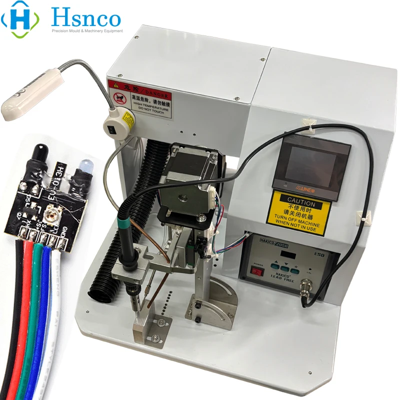 Electric Wire Spot Soldering Machine USB A/Micro USB/Type-C Cable Connector Tinning Machine with Angle & Vertical Modes view 3