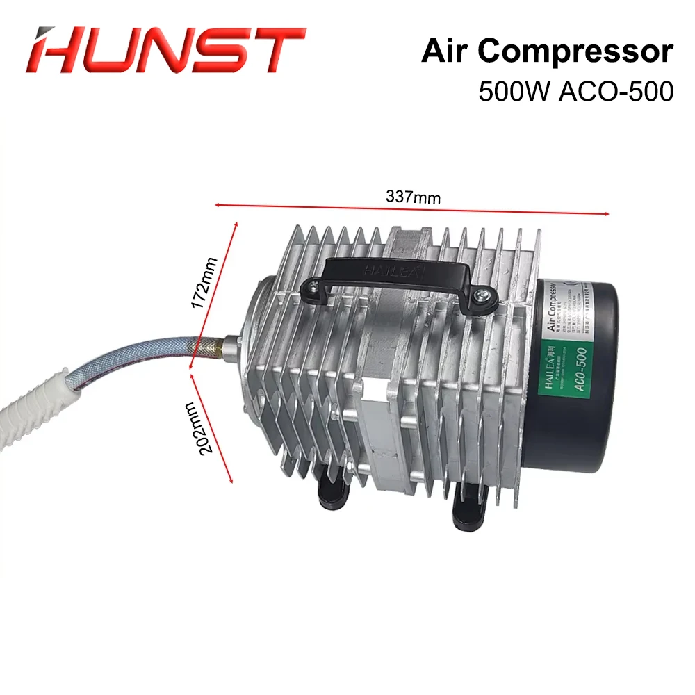 Hunst 500W Compressore d\'aria Pompa d\'aria magnetica elettrica 220V 500W ACO-500, per macchina da taglio per incisione laser CO2