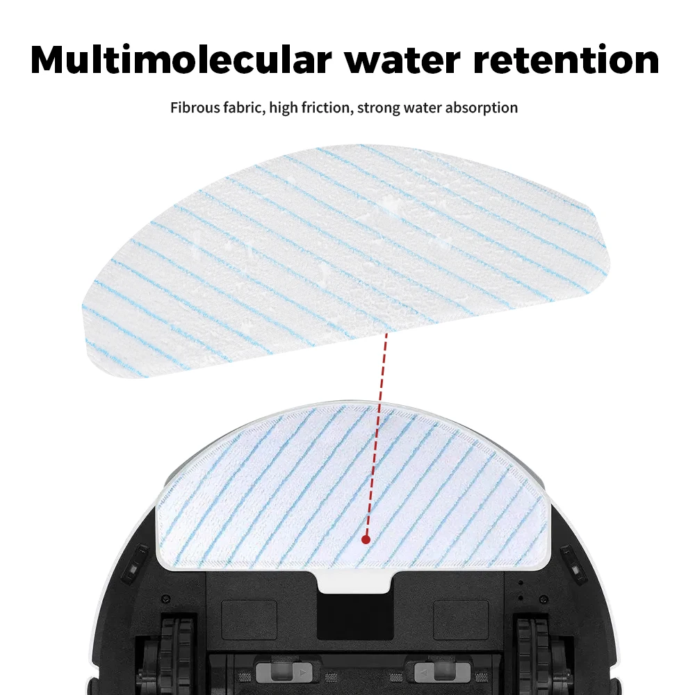100 قطعة قماش ممسحة قوية يمكن التخلص منها لـ Ecovacs Deebot Ozmo T8 T8 + T8 AIVI T8 Max T9 T9 + T9 AIVI N8 N8 + N8 Pro N8 Pro + Robot Vacuum