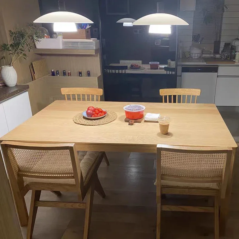 Compact Study Dining Table Modern Centerpiece Style Center Dining Table Coffee Rectangular Designer Muebles Trendy Furniture