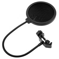 Microphone Pop Filter Double Layer Studio Microphone Flexible Wind Screen Mask Mic Windproof Cotton