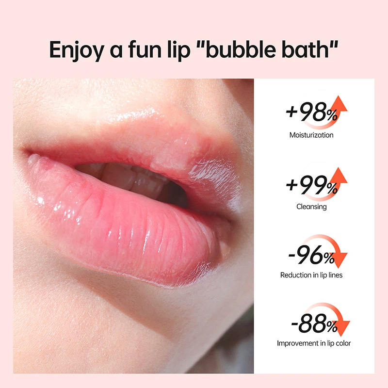 Bubble Lip Balm Exfoliating Mask Lightening Dark Whitening Moisturizing Remove Dead Skin for Women Volumizer Lip Care - Image 5