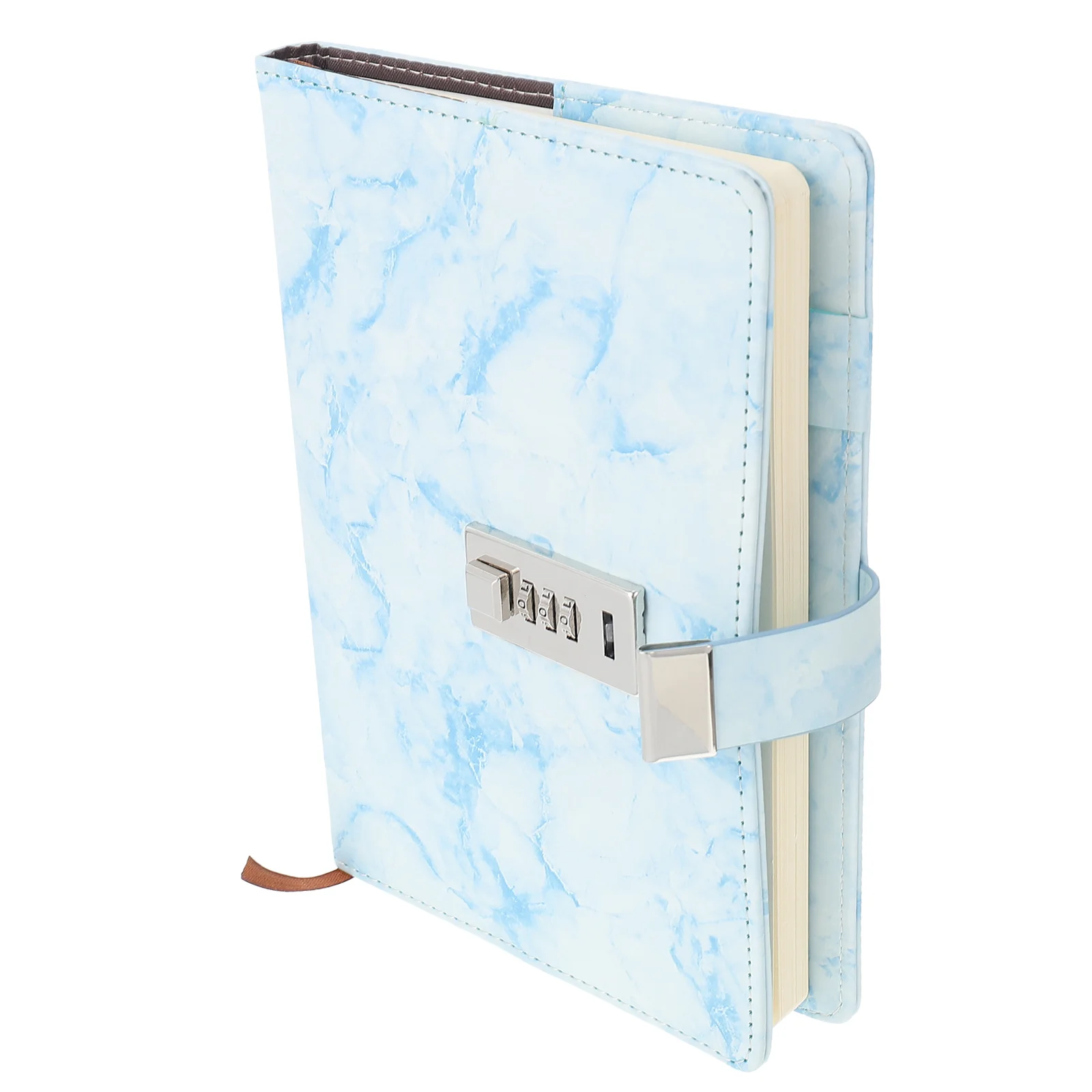 Portable Password Notebook Travel The Secret Diary Journal Pu With Lock For Girls