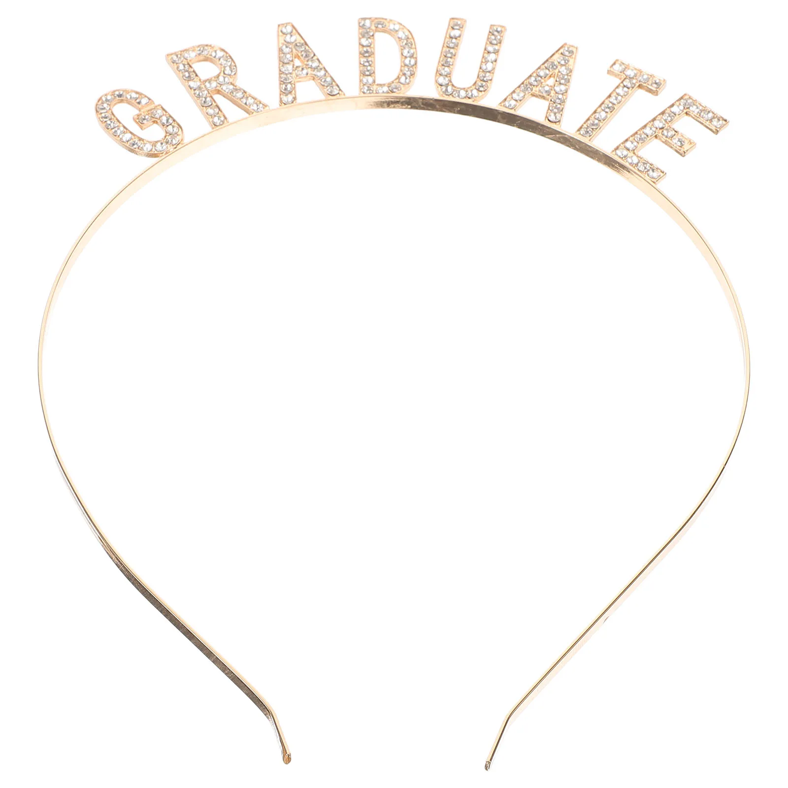 

Graduation Headband Accessories Rhinestone Alloy Girls Festival Headdress Silver Event Headband For Graduation Wear