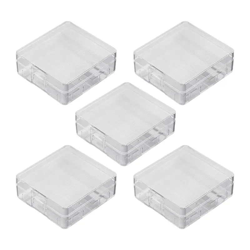 31BA Portable 9V Battery Case for 2pcs Spare 9V Battery Drawer Storage Use Shell