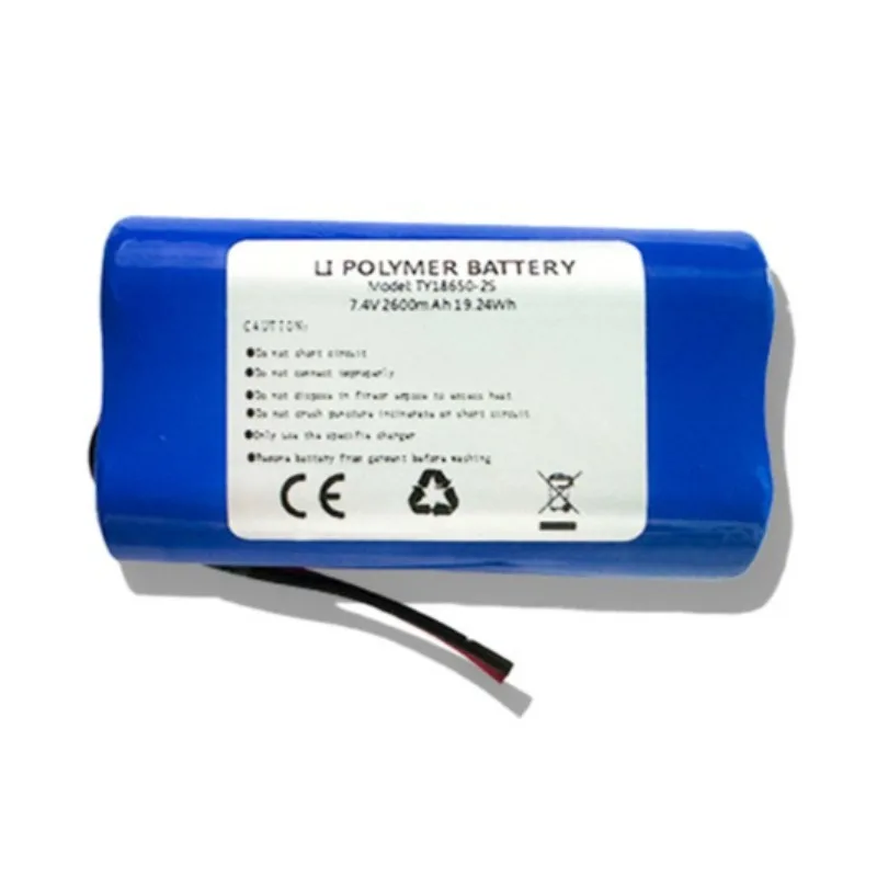 18650 Lithium Battery Pack 7.4V 2600mAh for Fascia Gun Electric Tools Portable Projector High Rate Rechargeable Battery