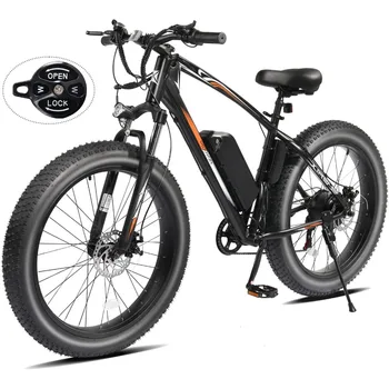 Image Adult Electric Bike, 500W (750W Peak) Mountain Commuter Electric Bike 48V 13AH Removable Battery, 50 Miles 20MPH 27.5"/ 26"