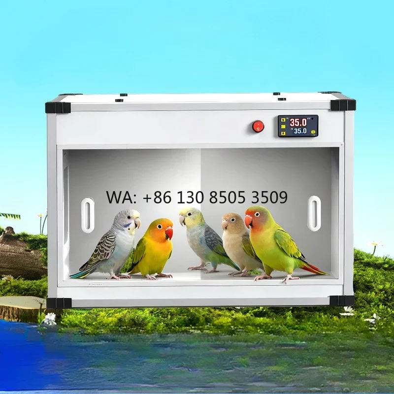 Parrot Incubator Warm Brood Insulation Lightweight Rectangle Shape Pet Baby Bird Chick 0 Days Xuanfeng Peony for Raising Chicks