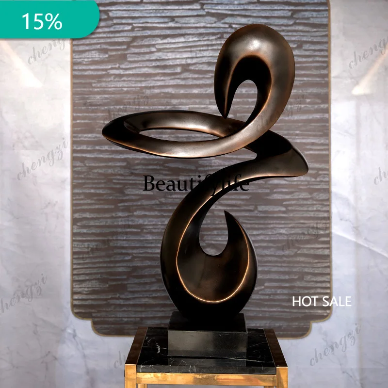 X173 floor sculpture electroplating ornament living room hotel home soft decoration handicrafts