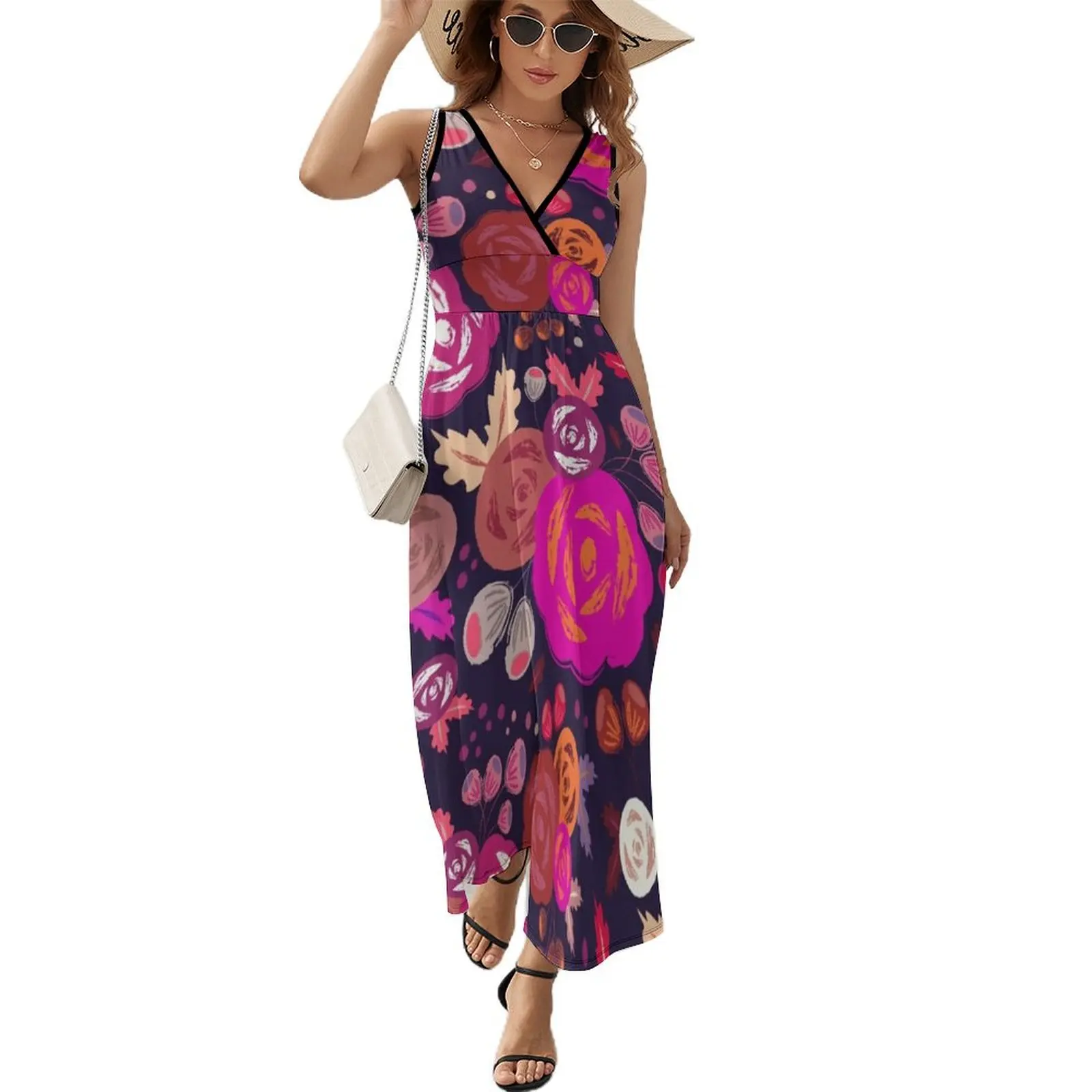

BloemBed Sleeveless Dress women's luxury party dress purple dress summer women's suit summer woman 2024 trendy