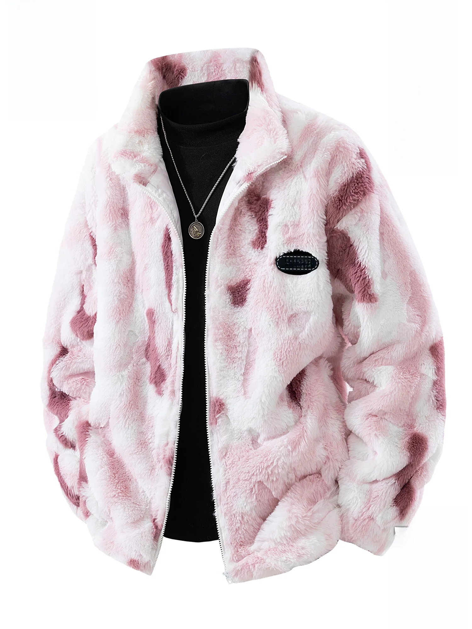 

Мужская зимняя утепленная куртка Paul Frank с воротником-стойкой, новая, из окрашенного теплого овечьего вельвета, на флисовой подкладке, повседневная, на молнии