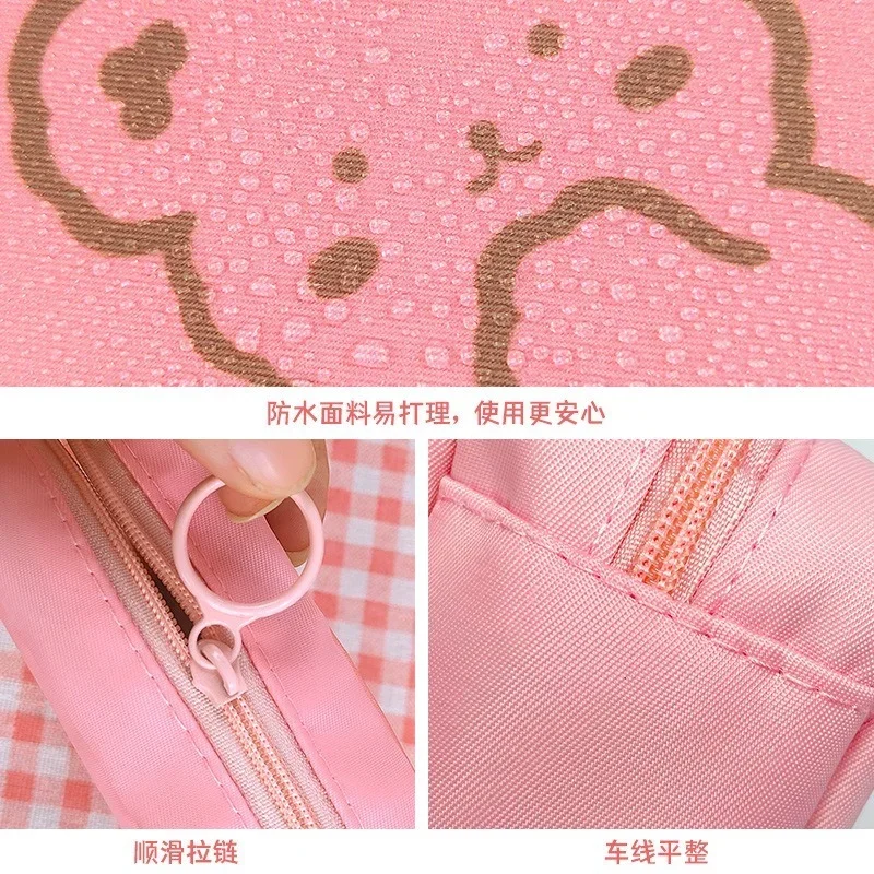 Women Small Cosmetic Cases For Females Travel Waterproof Sanitary Pad Pouch Cute Bear Rabbit Lipstick Coin Purse Storage Bags