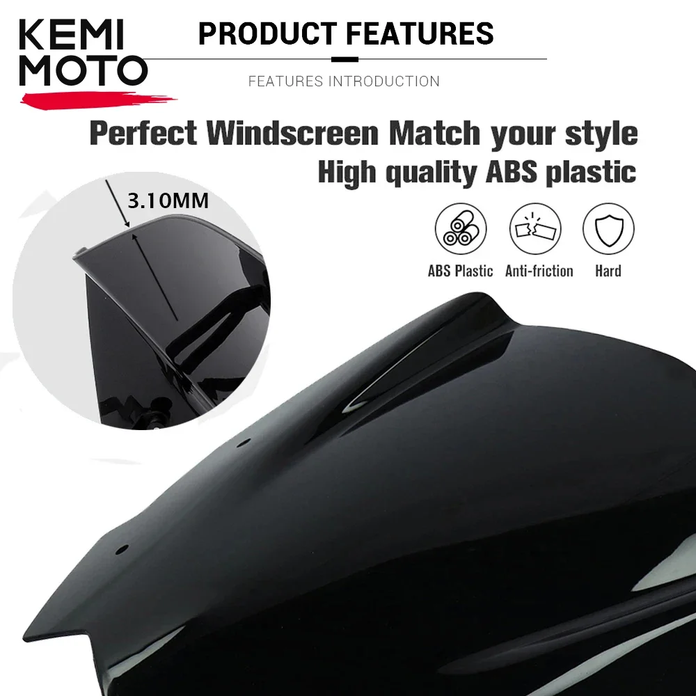 G310R Windshield Windscreen with Mounting Bracket Deflector for BMW G 310R G310 R 2022 2021 2020 2019 ABS Motorcycle Accessories