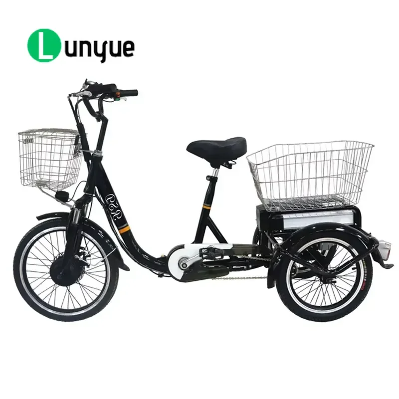 Adult Aluminum Pedal Tricycle 3 Wheel Cargo Bicycle for Adults Cheap Heavy Duty Trike for Shopping Transport Outdoor Use