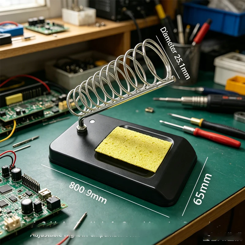 Basic Soldering Iron Holder for General Accessories, Detachable Adjustable Height High Temperature Resistance & Rust Resistance