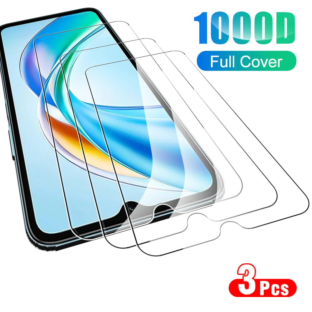 3PCS Protective Glass Case For Honor X5b Plus Tempered Glass For Honor 90 Lite X8b X6b X7c X5bPlus 5G Screen Protectors Film