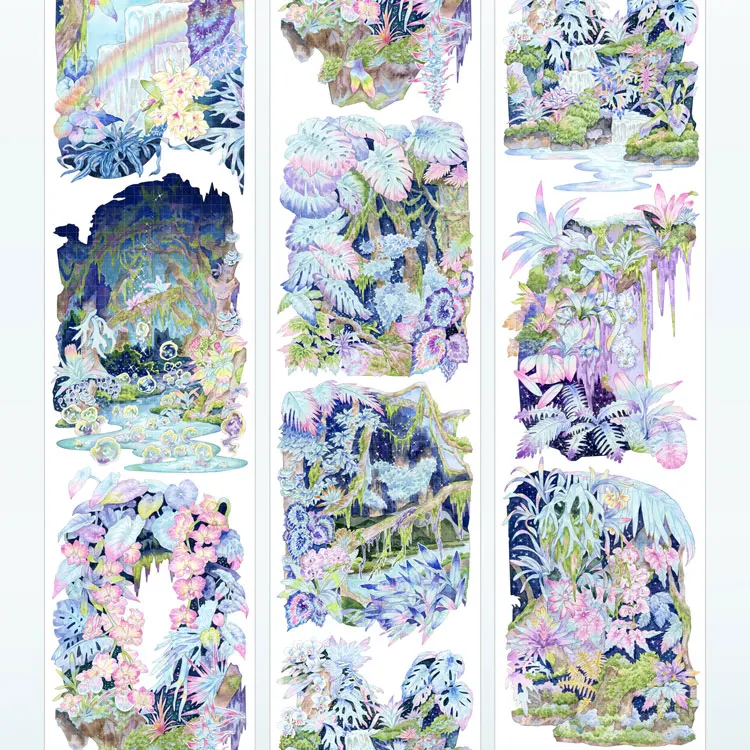 5m/10M Pandora'sTrees Frames Journal Realm‌ Washi Pet Tape