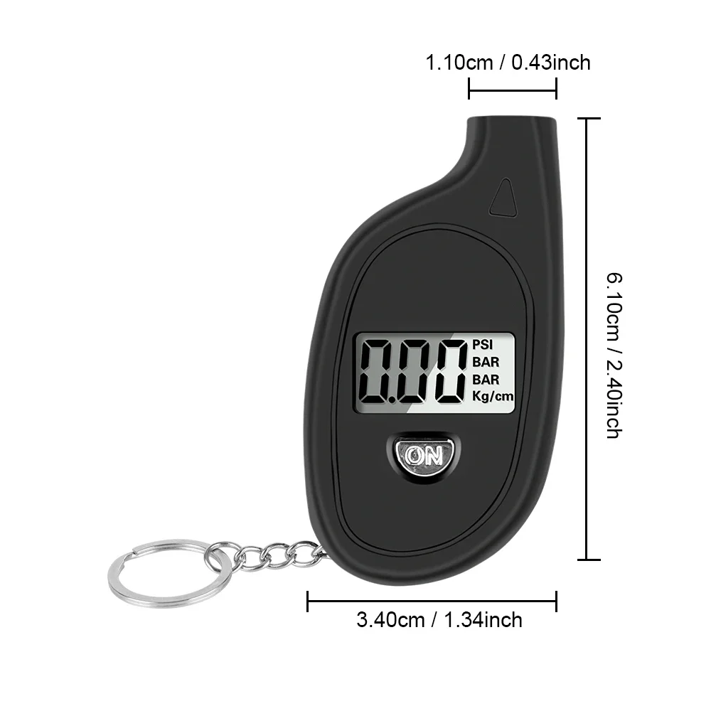 High precision electronic digital display tire pressure gauge essential for self driving trips Mini car tire pressure gauge Mult