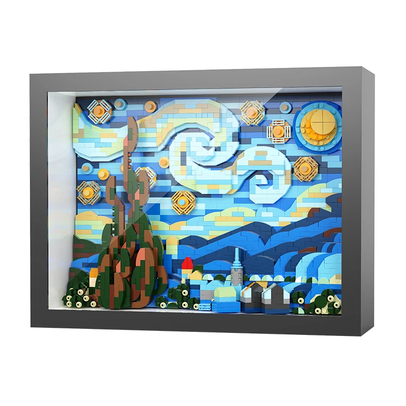 ชุดผลงานสร้างสรรค์ ภาพประกอบกรอบรูปศิลปะ ของตกแต่งบ้าน ตัวต่อจิ๊กซอว์ ของเล่นสะสม ของขวัญ