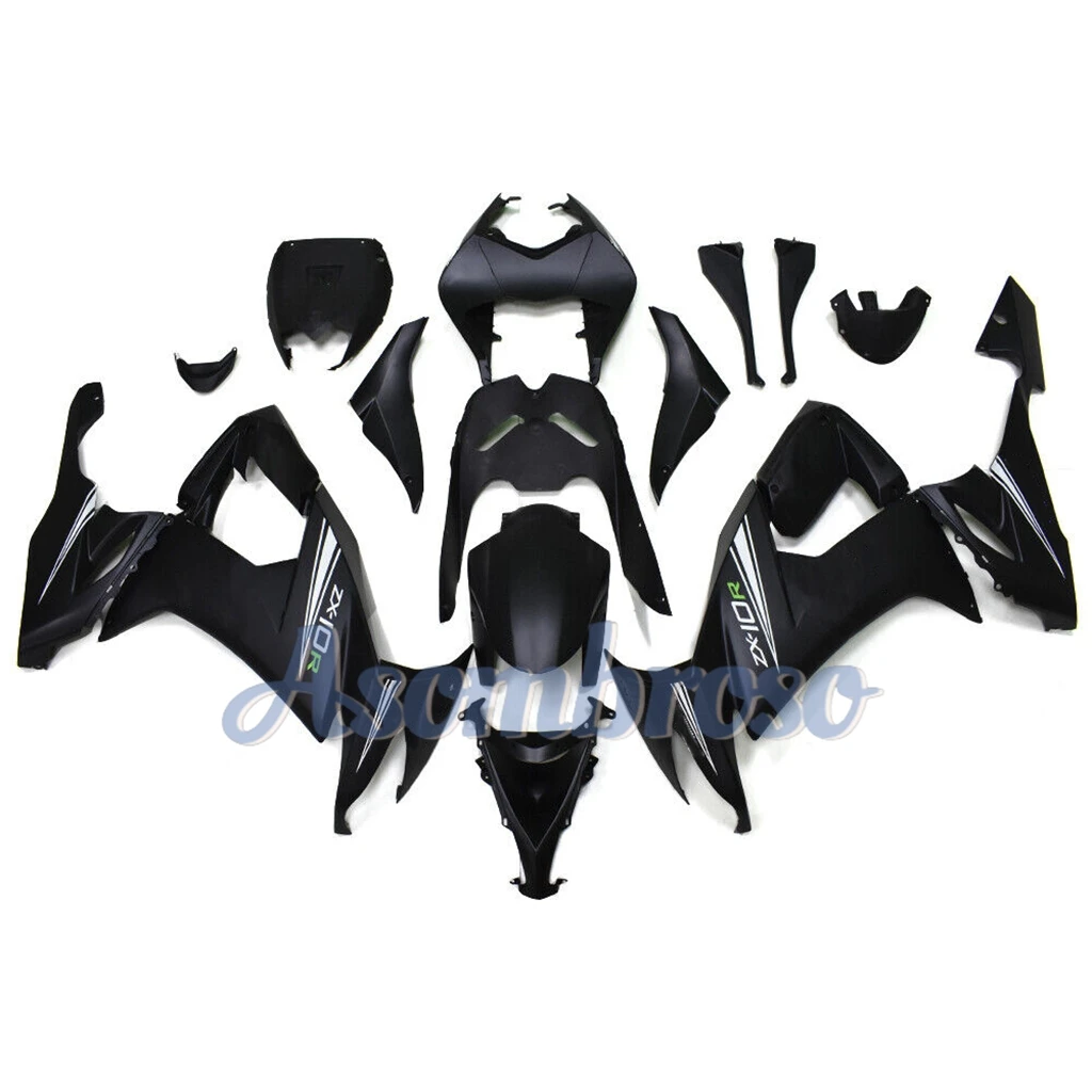 Motorcycle Fairing Kit For Ninja ZX-10R 2008 2009 2010 ZX1000 ZX10R 08-10 ZX1000F Matte Black Protective cover ZXMT