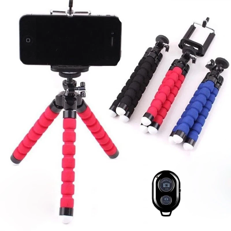 Mini Tripé Polvo Flexível: Fotos e Vídeos Perfeitos!