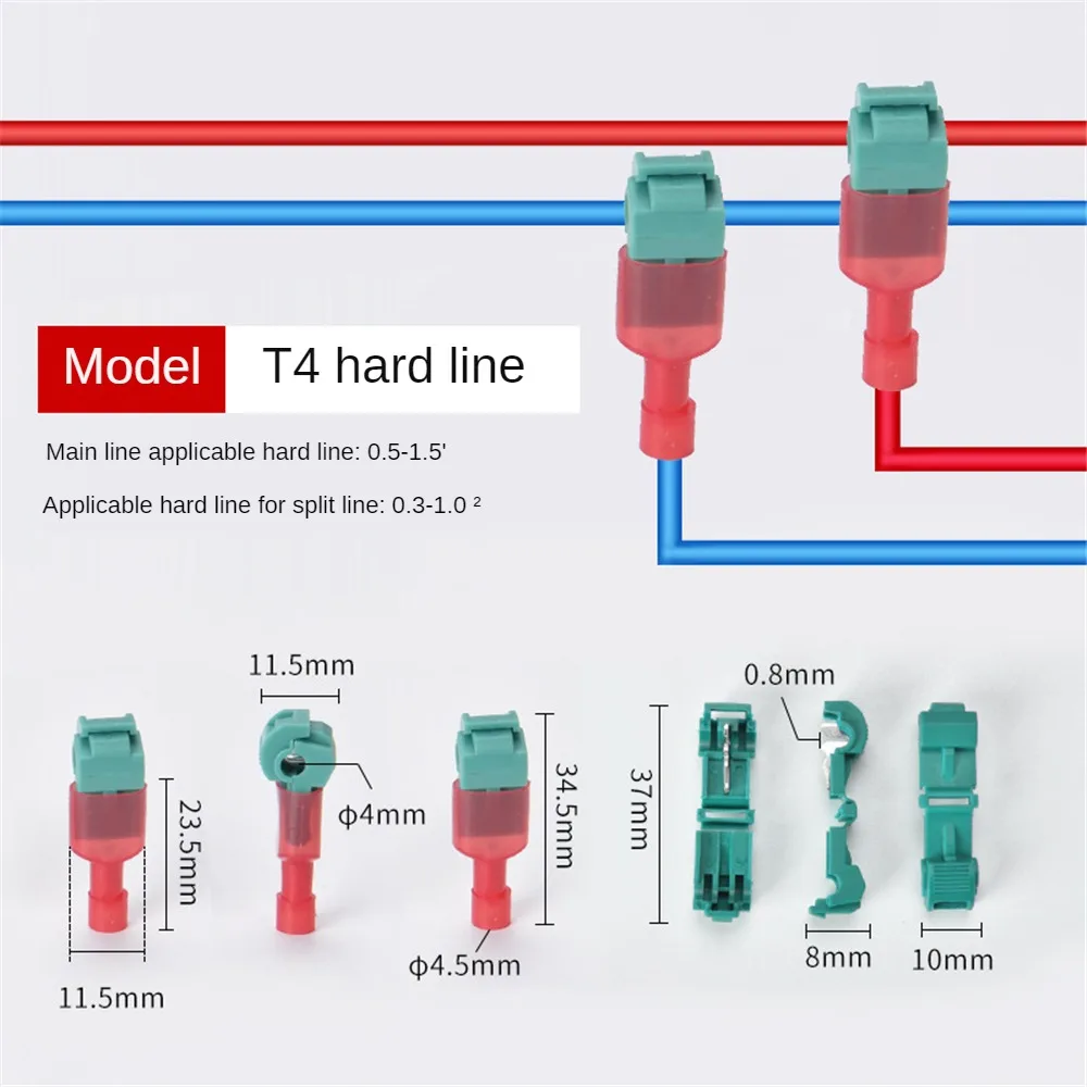 1~5PCS Splitter Save Time Durable Design Spliced Wire Connector Dust-proof High Performance Terminals