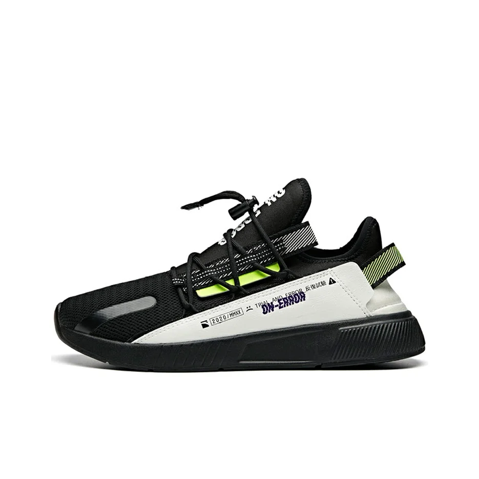Anta Life Collection Low top Casual Shoes Men's Black White 912018872-4