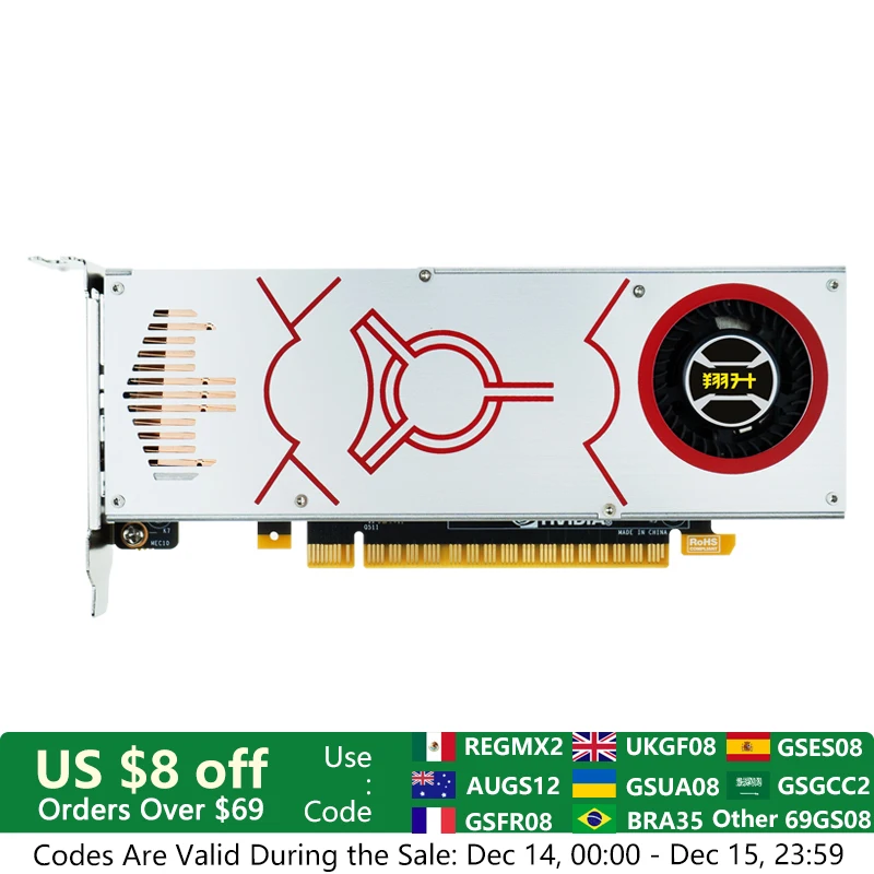 ASL NVIDIA GeForce GTX 1050 Ti 4GB GDDR5 128Bit PCI-E 3.0 Low Profile Slim PC Gaming Graphics Card Video Card HDMI-compatible DP